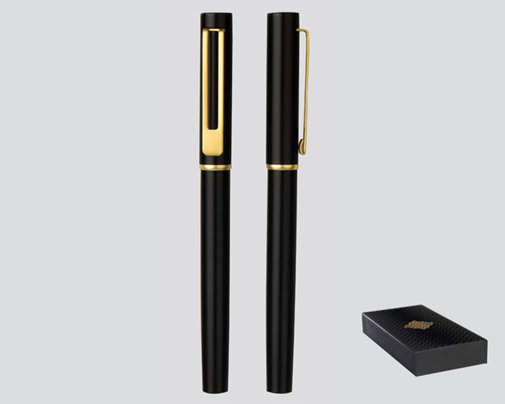 ست خودکار و روان نویس مشکی طلایی کد 51410