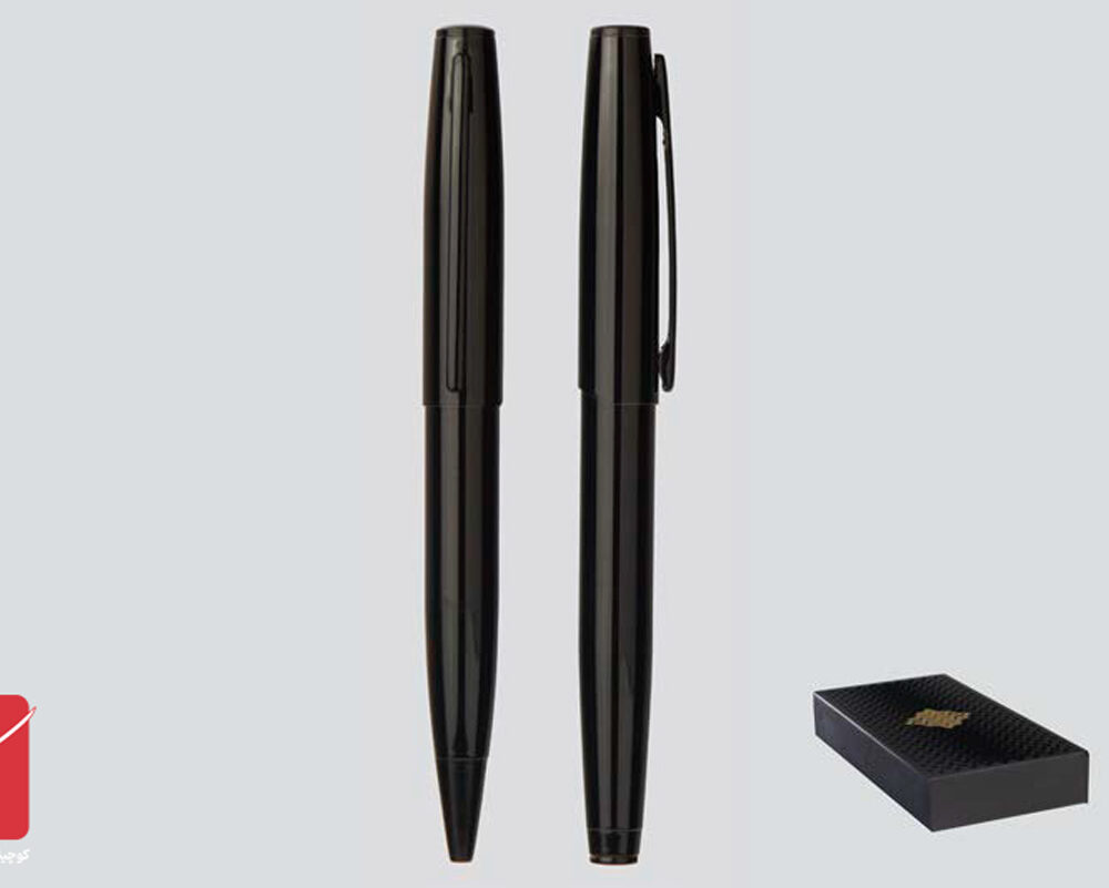 ست خودکار و روان نویس مشکی براق کد 51411