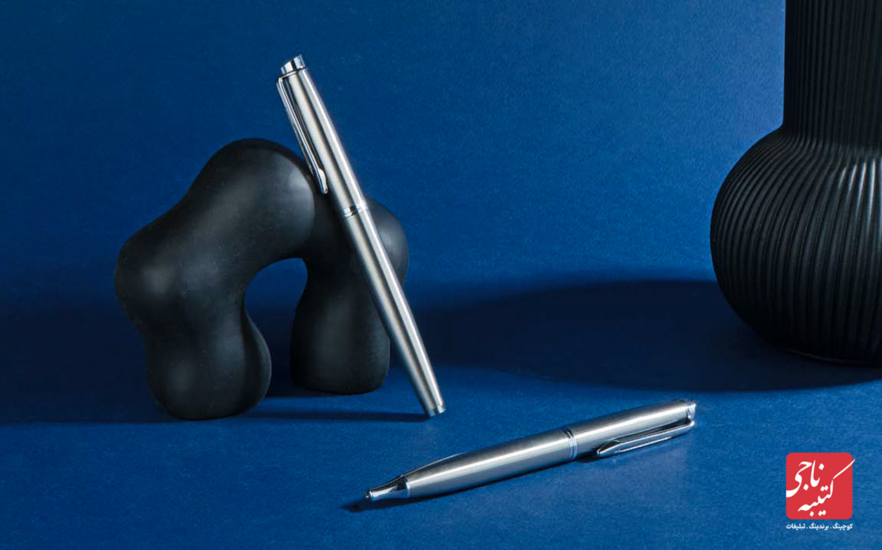 ست خودکار و روان نویس نقره ای استیل کد 51423 1 ست خودکار و روان نویس نقره ای استیل کد 51423