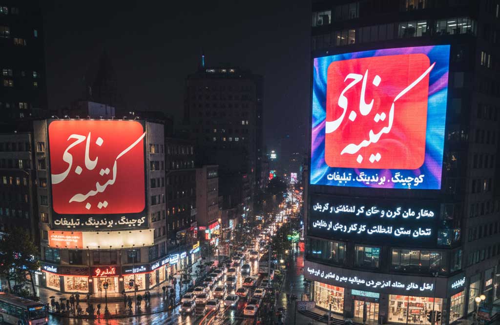 بیلبورد سنتی یا نمایشگر دیجیتال کدام بازدهی بیشتری دارد؟ 2 بیلیبرد سنتی و دیجیتال با محتوای یکسان