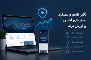 تأثیر ظاهر و عملکرد بسترهای آنلاین بر ارزش برند